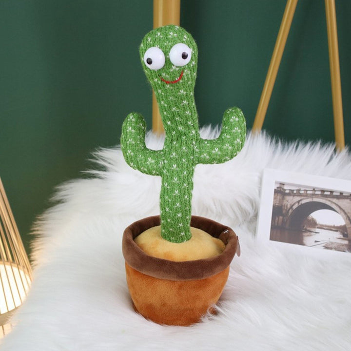 Educatief interactief speelgoed: dansende en zingende cactus, stimuleert kinderen en baby's. Leerzaam knuffel speelgoed.