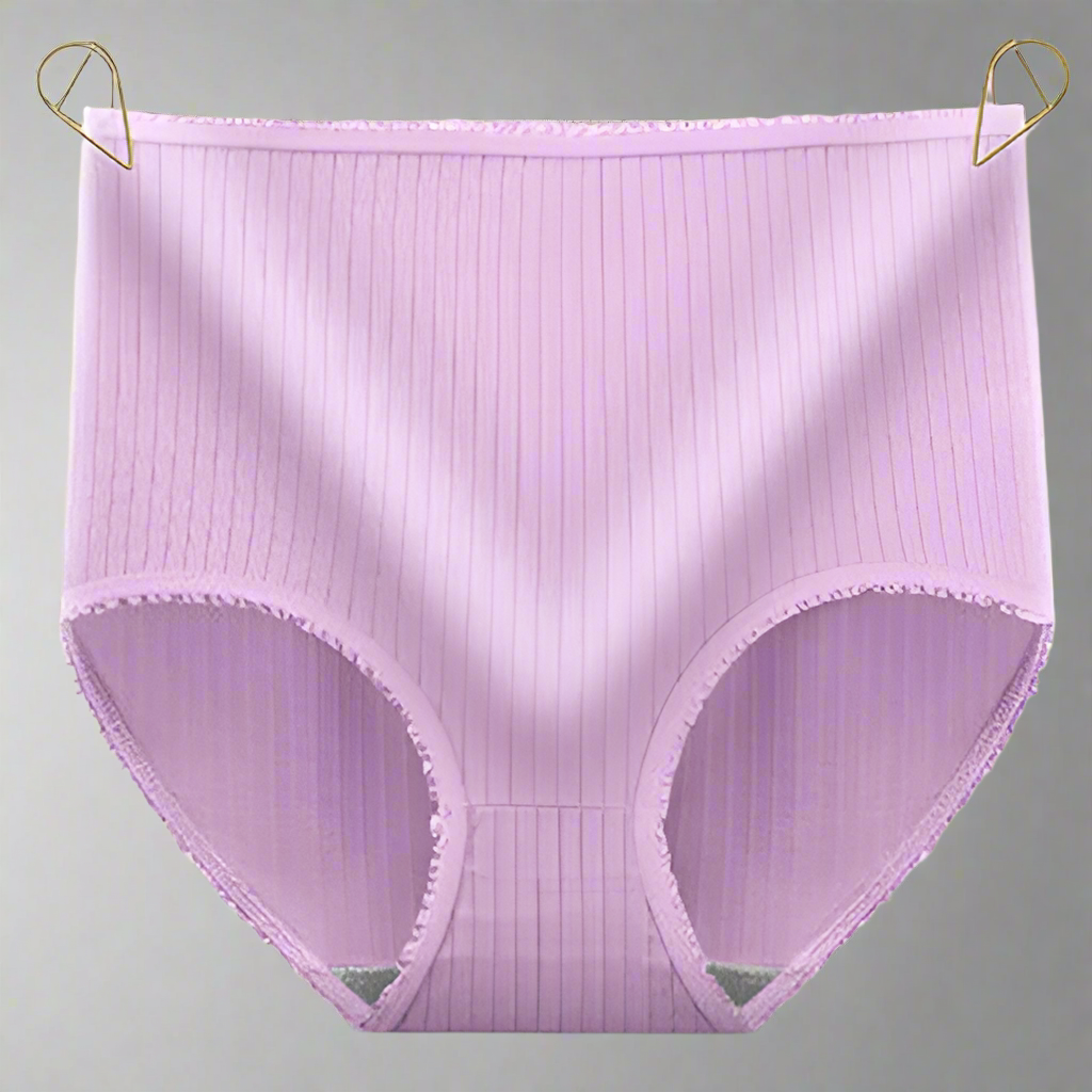 Zwarte lekvrije onderbroek met zachte stof, comfortabele lingerie voor vrouwen met bescherming.