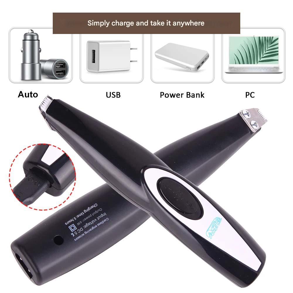 Veelzijdige PawPerfect precisietrimmer voor honden en katten, perfect voor hygiënische vachtverzorging op gevoelige plekken.