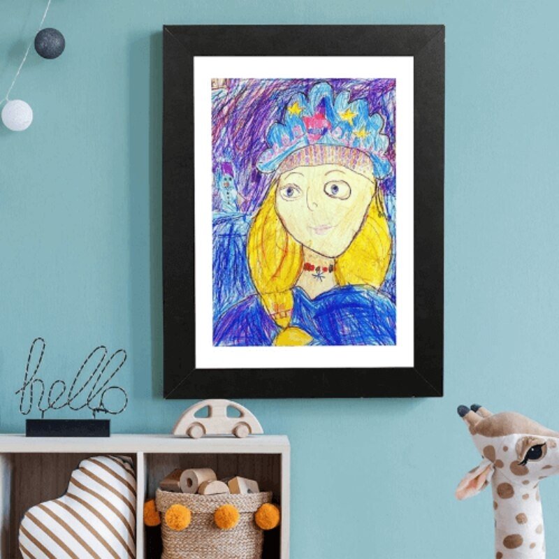 Cadeau voor kinderen: een praktische kinder kunstlijst om hun meesterwerken van kinderkunst te bewaren en te tonen.