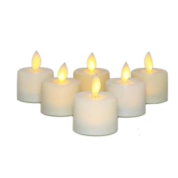 Sfeervolle LED kaarsen met warme, flikkerende lichteffecten, ideaal voor een gezellige ambiance zonder risico.