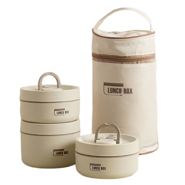 Meerlagige Isobox™ lunchbox met warmhoudfunctie, perfect voor voedzame huisgemaakte maaltijden.