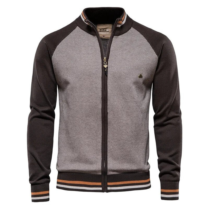 Stijlvol herenvest, college model, perfect voor een casual, warme winterlook.