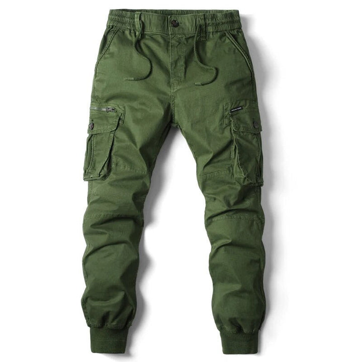 Veelzijdige heren joggingbroek met cargo zakken, perfect voor sport of ontspanning.