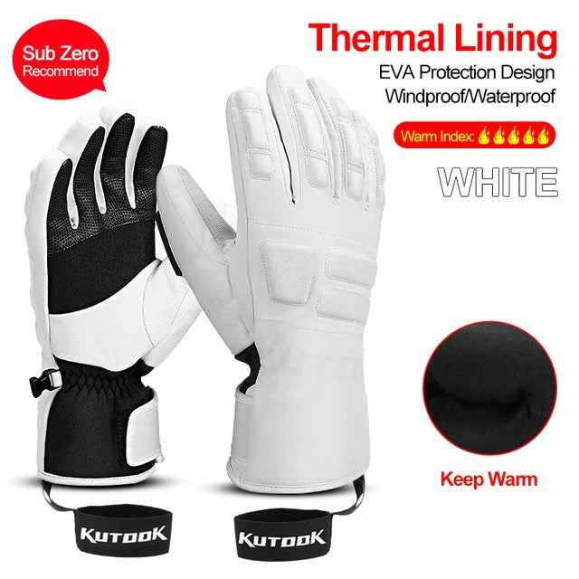 Robuuste heren skiwanten, winddicht en waterdicht, voor extreme sneeuwcondities en outdoor.