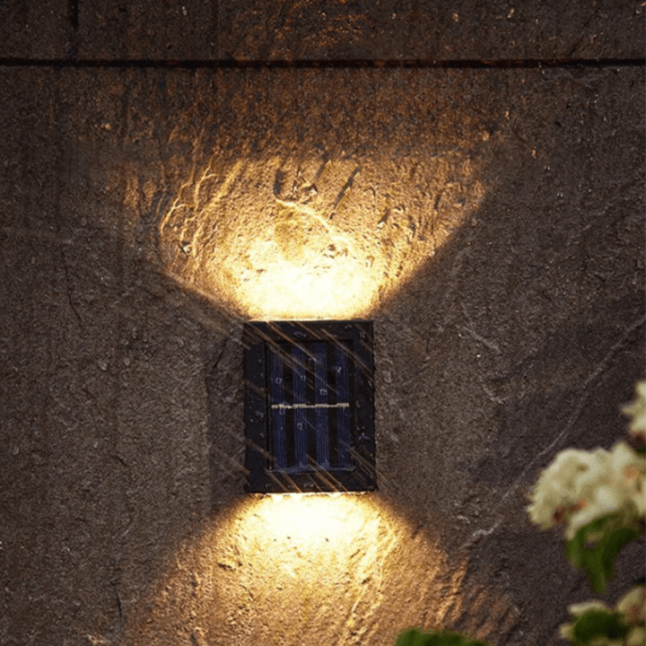 LED Solar Tuinwandlamp - Sfeervolle