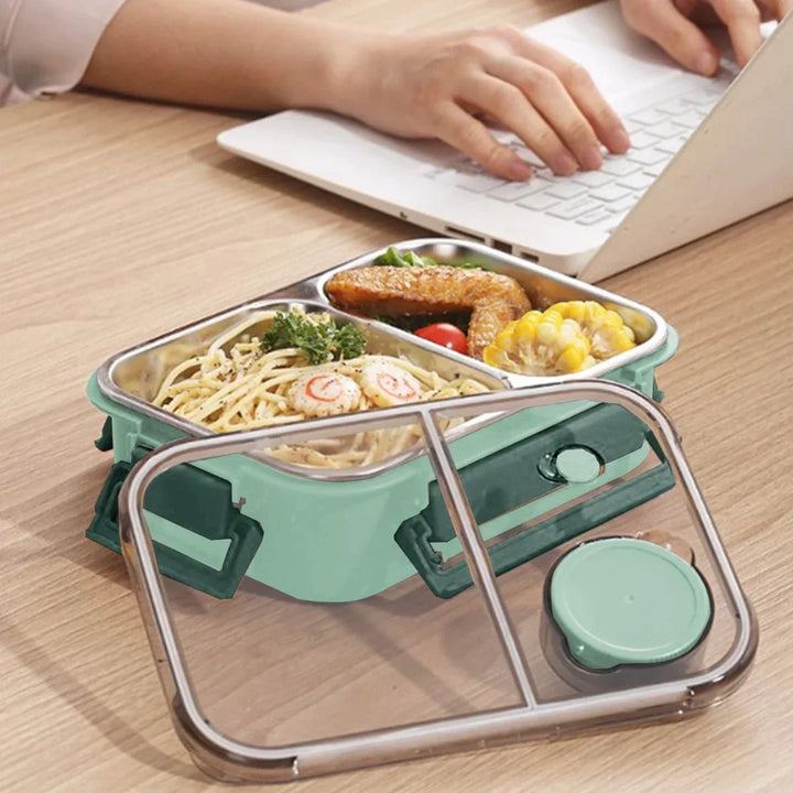 Praktische maaltijdcontainer voor picknick of reizen, houdt voedsel langdurig warm. Eenvoudig mee te nemen.