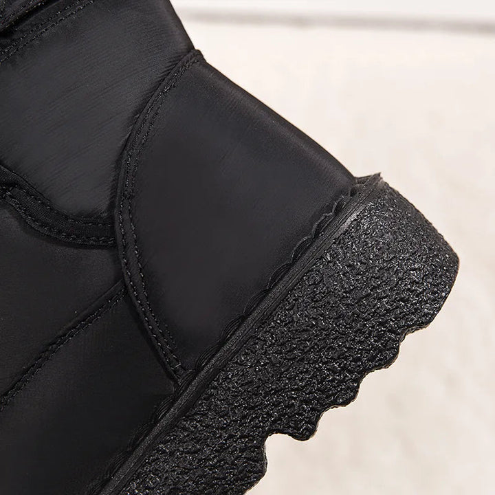 Antislip waterdichte snowboots met warme voering en trendy plateauzool, unisex.