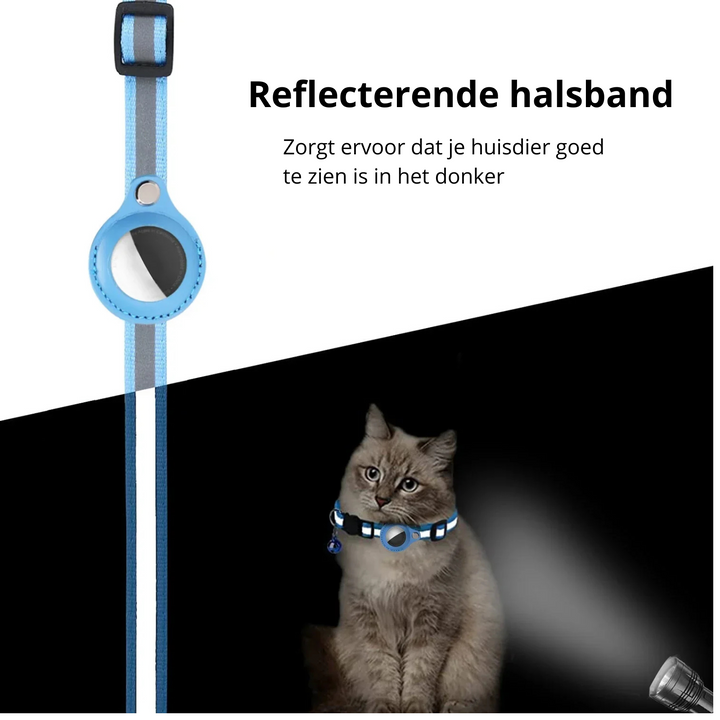 GPS tracker voor huisdieren met oplaadkabel, toont gebruiksgemak en batterijduur.