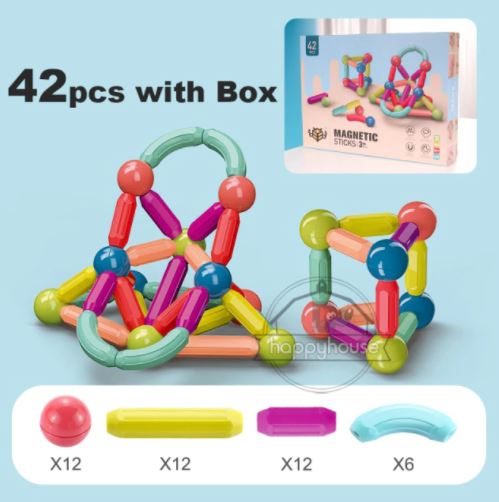 De veelzijdige Kinderen's Magnetische Bouwset, perfect voor urenlang creatief en educatief speelplezier.