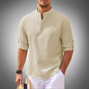 Ontspannen casual overhemd voor heren, perfect voor zomerse uitjes. Ademend en comfortabel voor elke dag.