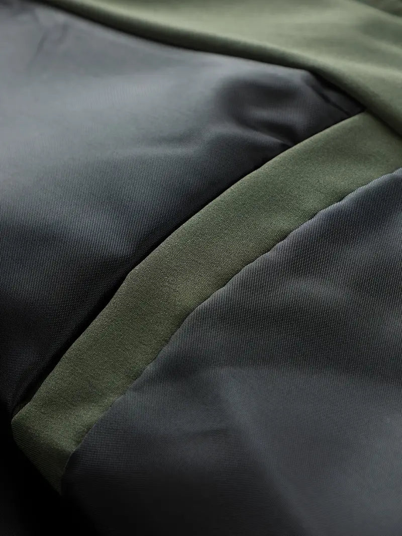 Rode heren zomerjas, modieus en casual, met ritssluiting voor extra gemak.