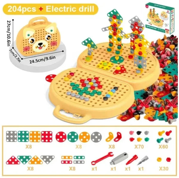 Een prachtig cadeau: de WonderWerk Montessori educatieve bouwspeelgoedkist voor uren speelplezier.