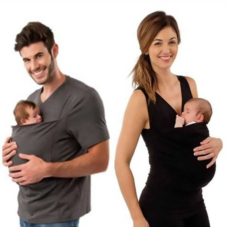 Unisex kangaroo oudervest voor comfortabel baby dragen, stijlvol en praktisch voor ouders. Perfect voor casual gebruik.