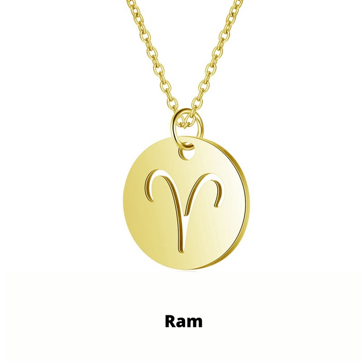 Gouden sterrenbeeld ketting, roestvrij staal, verkleurt niet. Perfect persoonlijk cadeau voor haar.