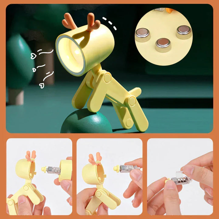GlowMini LED verlichting: sfeervol nachtlampje met hond design, perfecte kinderkamer decoratie.