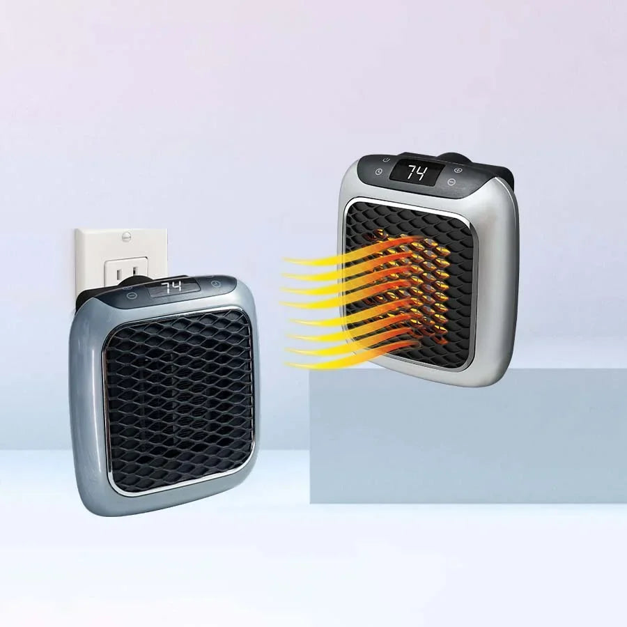 Snelle draagbare kachel Hulvio, energiezuinig en compact, ideaal voor directe warmte in thuis, kantoor of slaapkamer.