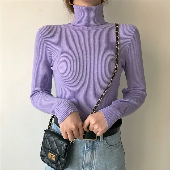 Gebreide dames coltrui, een maat. Stijlvolle en comfortabele winterkleding.