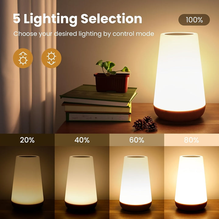 Compacte dimbare RGB kleurlamp met 13 kleuren, creëert de perfecte ambiance voor ontspanning.