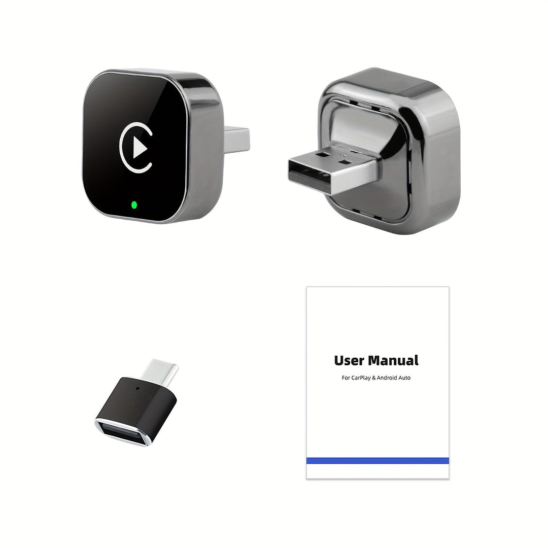 Navigeer en stream draadloos met CarPlay/Android Auto dankzij deze handige auto adapter.