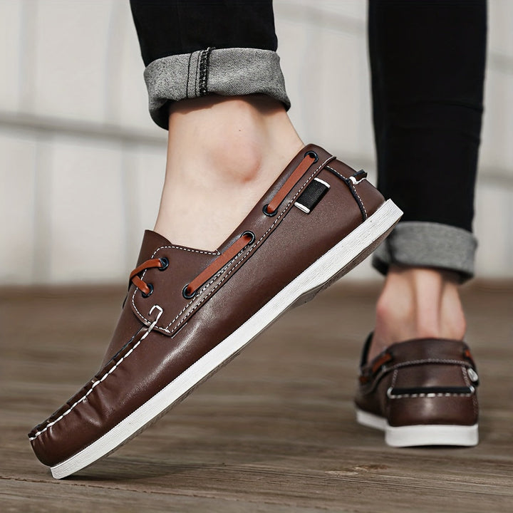 Vintage-look heren bootschoenen Thijs, bieden comfort en grip voor dagelijks gebruik.