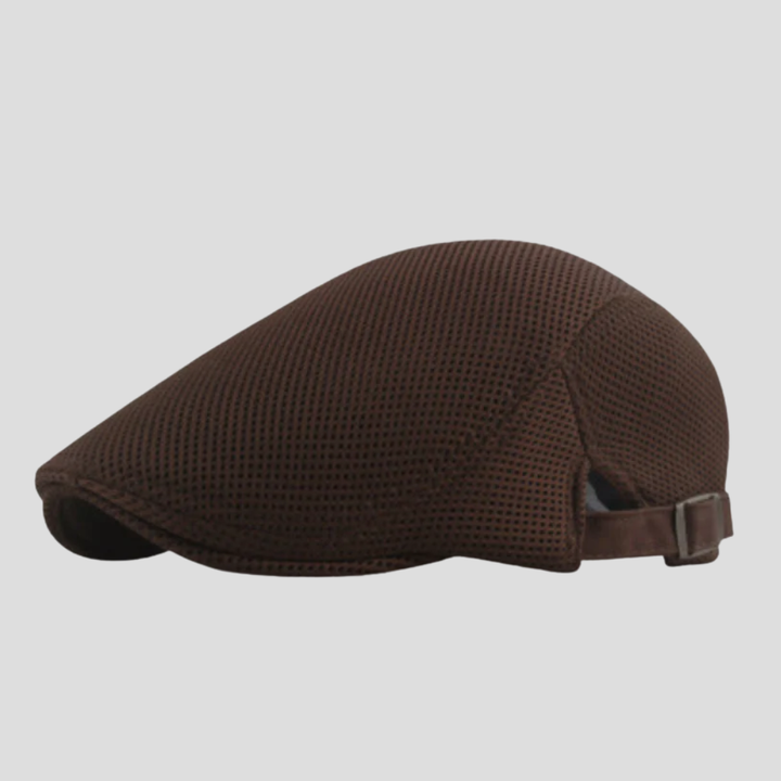 Verstelbare heren klassieke mesh pet, comfortabel en ademend, met zonneklep voor diverse maten.