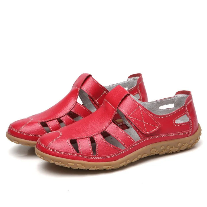 Anti-slip dames sandalen, speciaal ontworpen met orthopedisch voetbed voor maximaal comfort en stabiliteit.