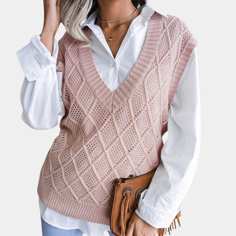 Stijlvolle dames trui met lange mouw, gebreid voor ultiem comfort, ideaal voor elk seizoen.