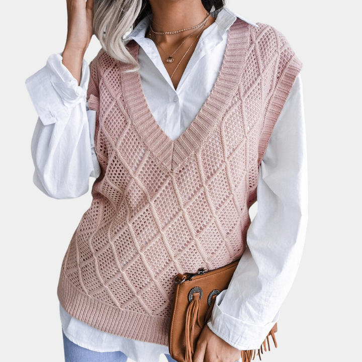 Stijlvolle dames trui met lange mouw, gebreid voor ultiem comfort, ideaal voor elk seizoen.