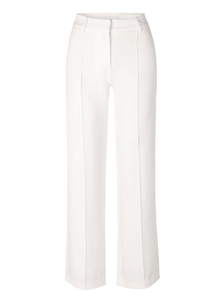 Modieuze dames broek: high-waist pantalon, rechte pijpen, voor een zelfverzekerde, stijlvolle look.