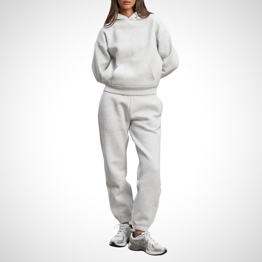 Stijlvol dames trainingspak, een trendy joggingpak set voor comfortabele dagen thuis, in de sportschool of buiten.