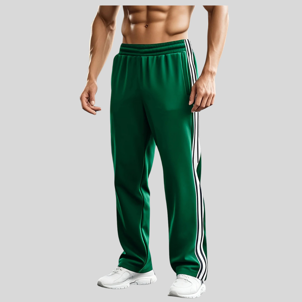 Stijlvolle heren athleisure sportbroek, perfect voor casual comfort of intensieve training. Met zakken en lichtgewicht.