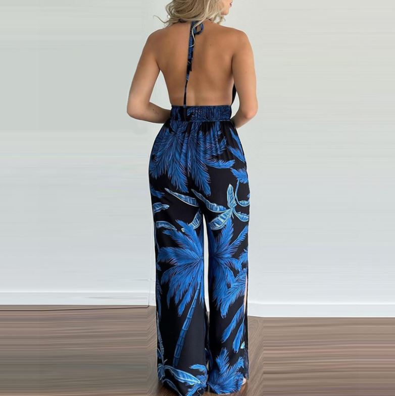 Modieuze lange halterjurk, perfecte avondkleding of elegante zomerjurk.