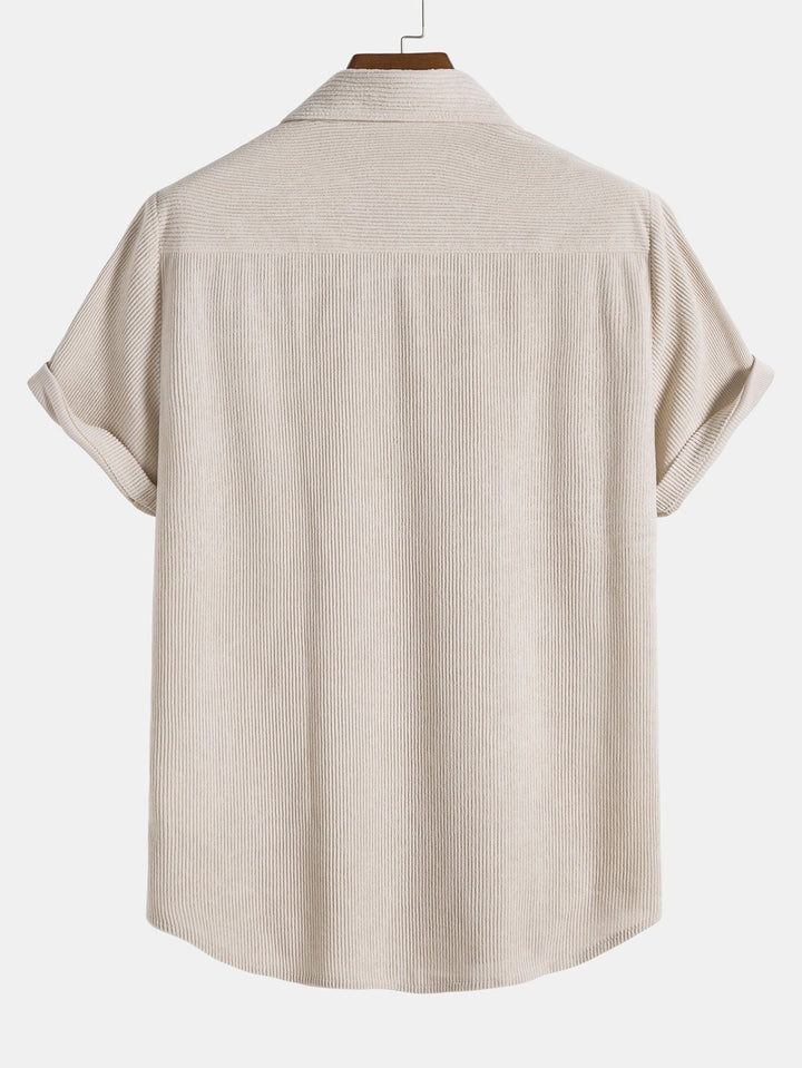 Comfortabele heren set voor de zomer, perfecte strandkleding met losse pasvorm.