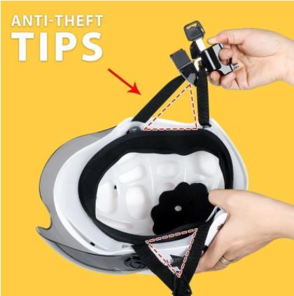 Stijlvol aluminium antidiefstal motorslot, ideaal voor het veilig opbergen van je helm en spullen onderweg.