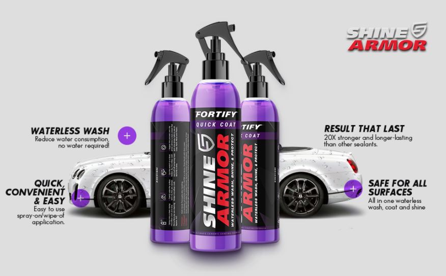 Fles Keramische Waterloze Autowas voor moeiteloze autoreiniging, langdurige bescherming en een diepe glans.