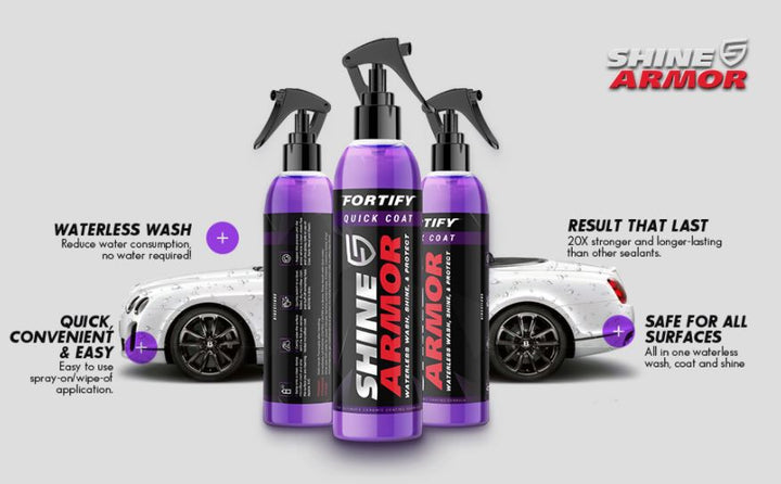 Fles Keramische Waterloze Autowas voor moeiteloze autoreiniging, langdurige bescherming en een diepe glans.