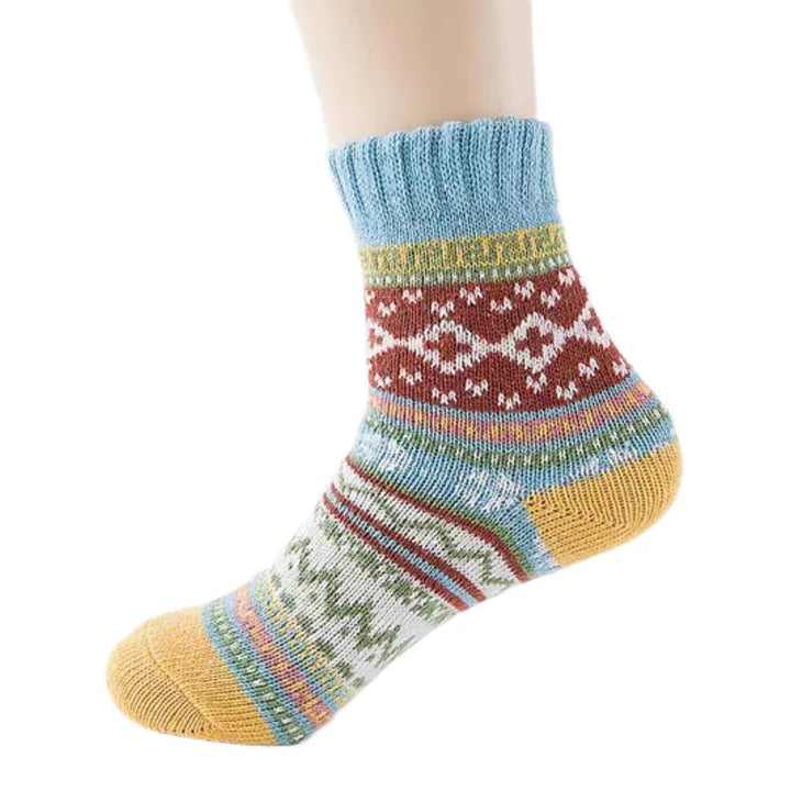 Comfortabele dames sokken voor dagelijks gebruik. Warme en gezellige voetmode voor de winter.