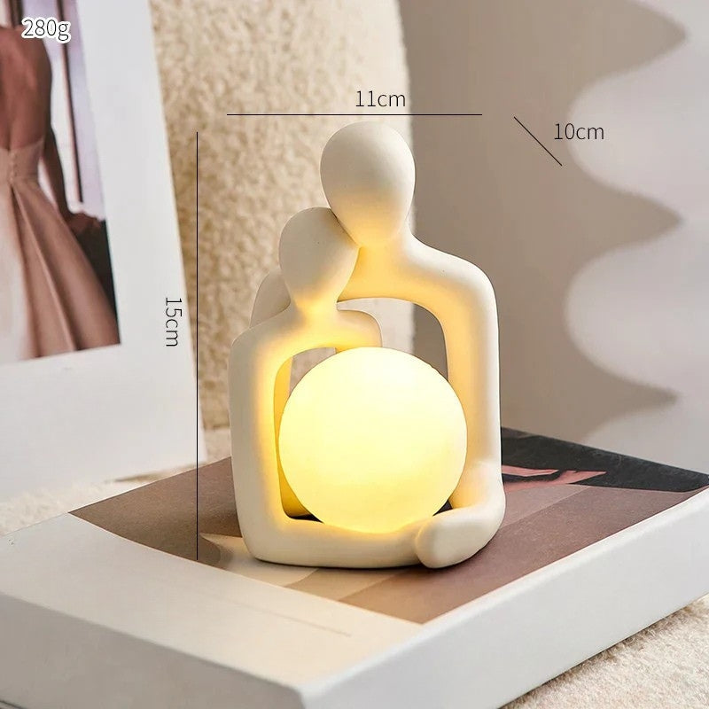 Prachtig keramisch sfeerlicht LunaGlow, ideaal cadeau voor een warme, sfeervolle interieur decoratie.