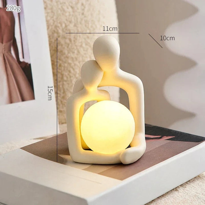 Prachtig keramisch sfeerlicht LunaGlow, ideaal cadeau voor een warme, sfeervolle interieur decoratie.