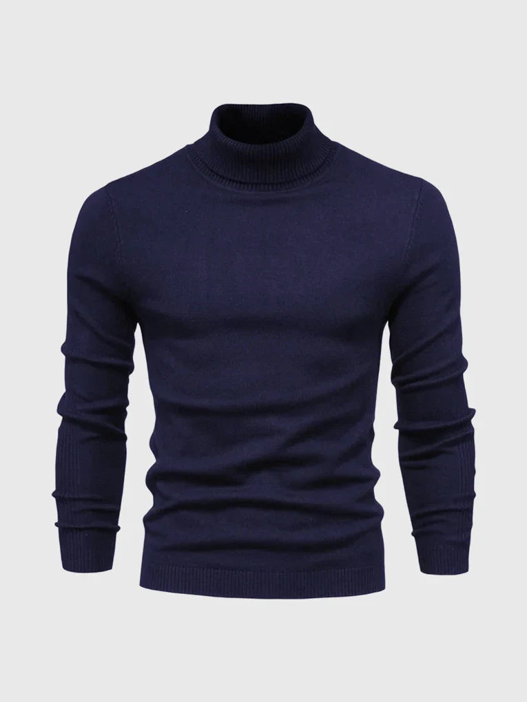 Moderne groene heren coltrui, warm en comfortabel voor koude dagen.