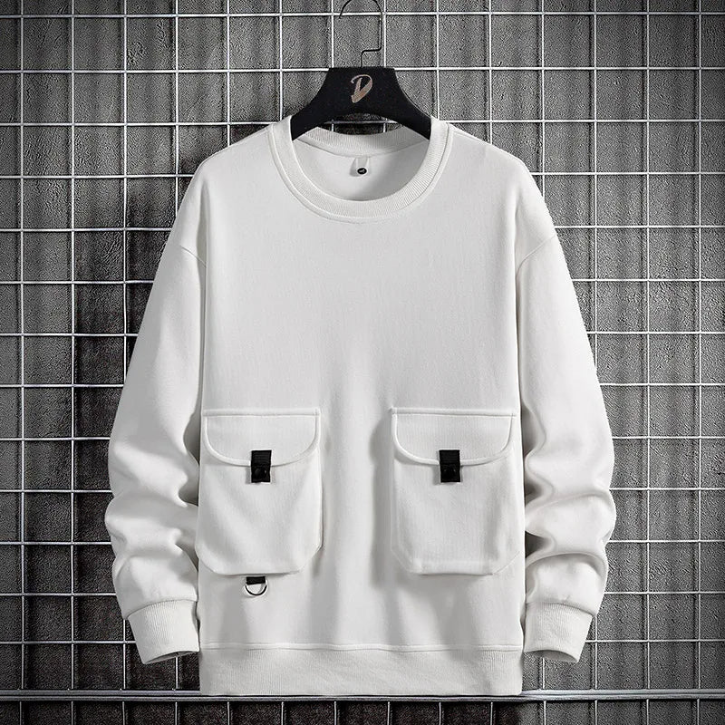 Casual gestreepte heren trui, comfortabel sweatshirt voor dagelijkse mode. Ook grote maten beschikbaar.