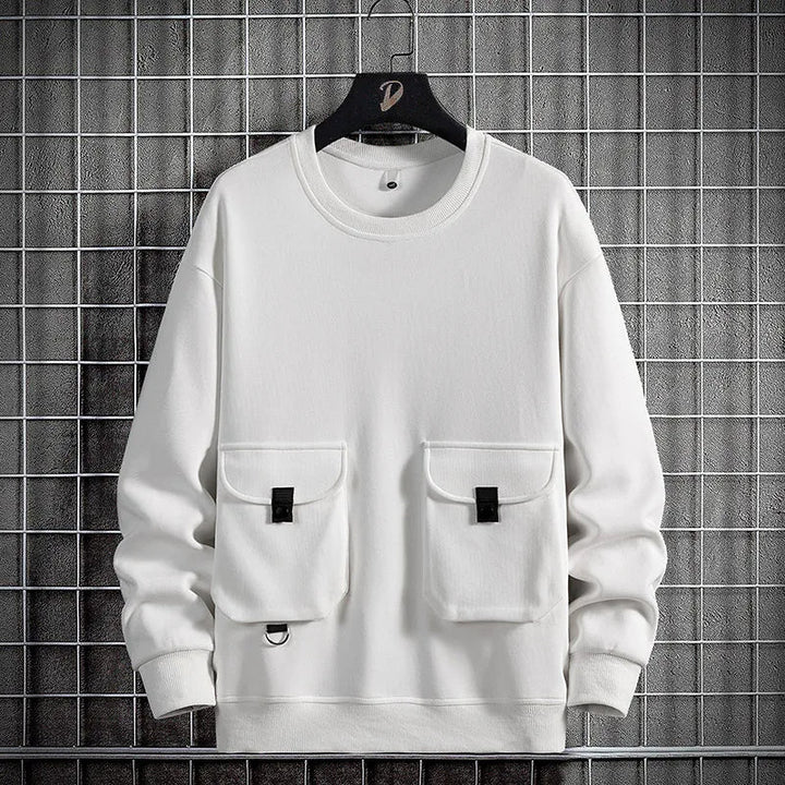 Casual gestreepte heren trui, comfortabel sweatshirt voor dagelijkse mode. Ook grote maten beschikbaar.
