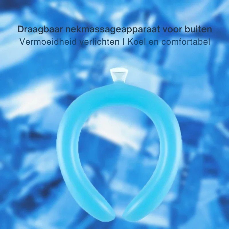 Verkoelende halsband voor nekkoeling, perfect voor outdoor, sport en activiteiten op warme zomerdagen.