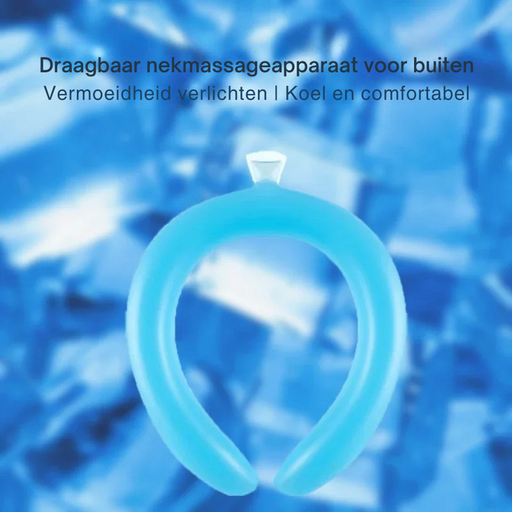 Verkoelende halsband voor nekkoeling, perfect voor outdoor, sport en activiteiten op warme zomerdagen.