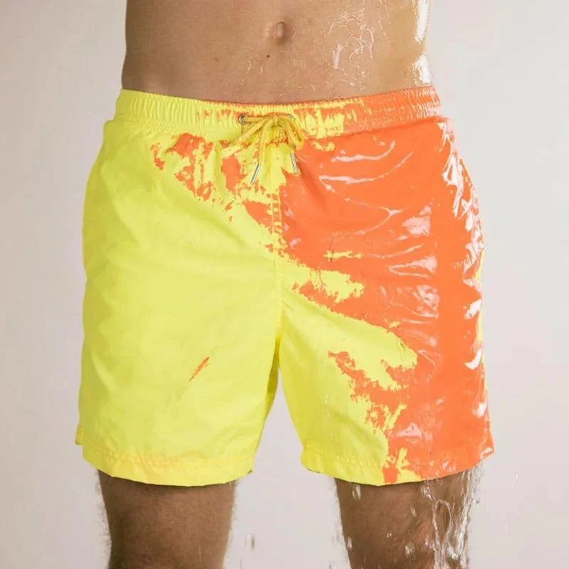 Heren kleurveranderende zwembroek voor dynamisch zomerplezier; ideaal voor strand en zwembad.