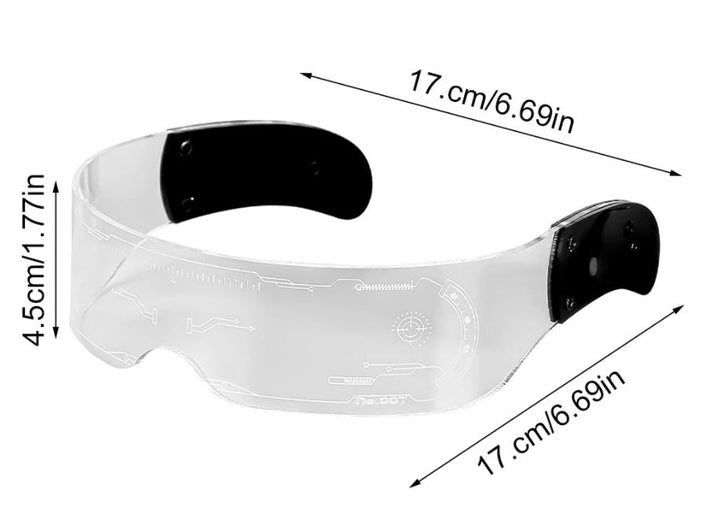 Unisex lichtgevende EL bril, perfect voor carnaval, Halloween of als unieke eyecatcher op elk evenement.