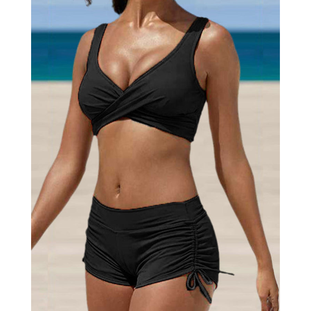 Comfortabele dames bikini met corrigerende pasvorm, perfecte zwemkleding voor stijlvolle zomerse stranddagen.