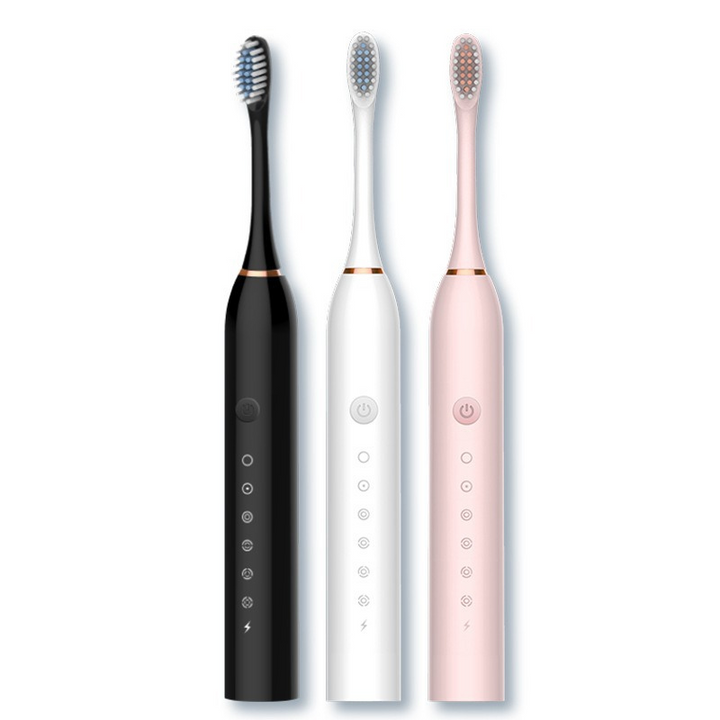 Moderne ultrasone elektrische tandenborstel voor dagelijkse mondverzorging en persoonlijke hygiëne.