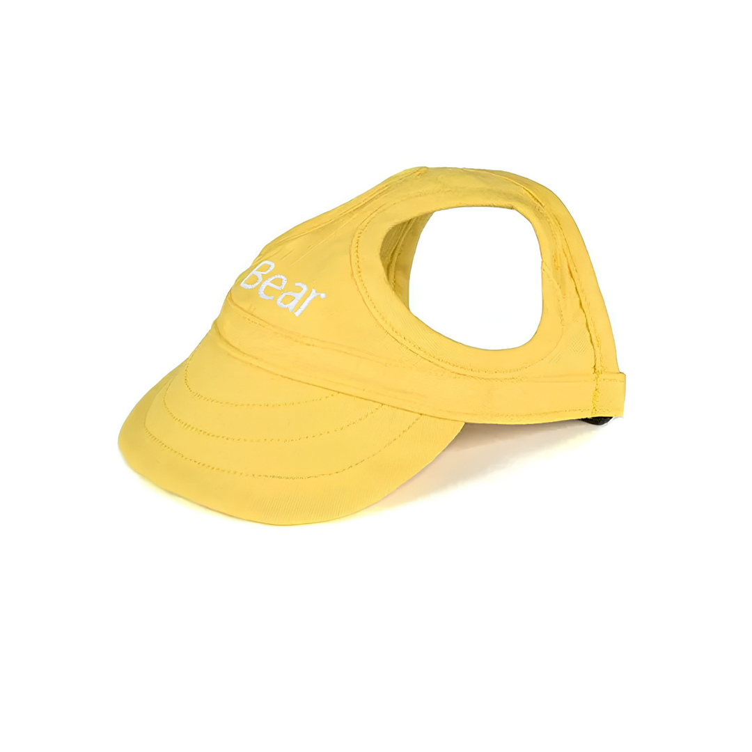 Hond geniet veilig van de zon met deze lichtgewicht hondenzonnehoed. Onmisbare UV-bescherming voor honden.